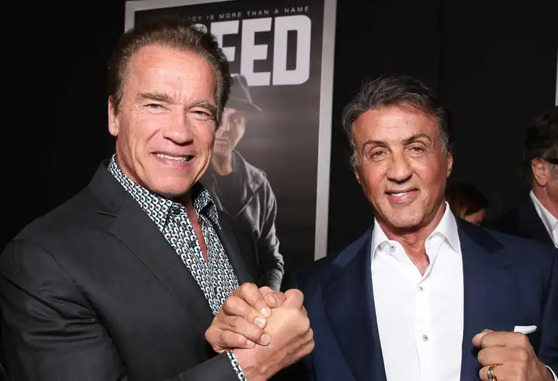 Arnold Schwarzenegger and Sylvester stallone