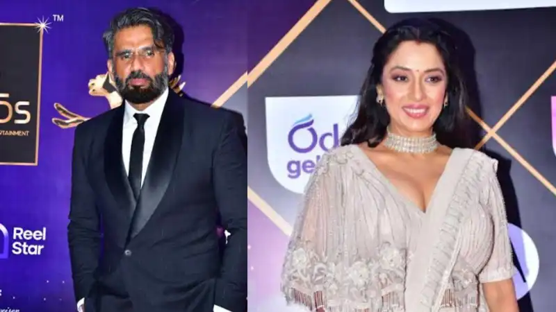 Rupali Ganguly, Suniel Shetty and other showbiz biggies make a stylish presence at the IWMBuzz Awards, see pics