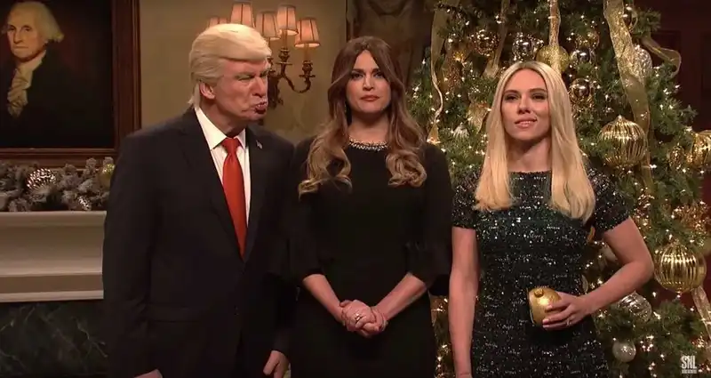 Scarlett Johansson crashes SNL's White House christmas: Parodies Ivanka Trump