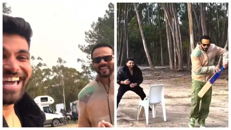 Khatron Ke Khiladi 13: Shiv Thakare enjoys gully cricket with Rohit Shetty in between breaks, shares video