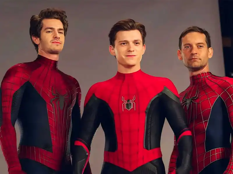 'Your new lock screen just dropped!' - Trio of Spider-Men unite for an $11.7 billion meme moment