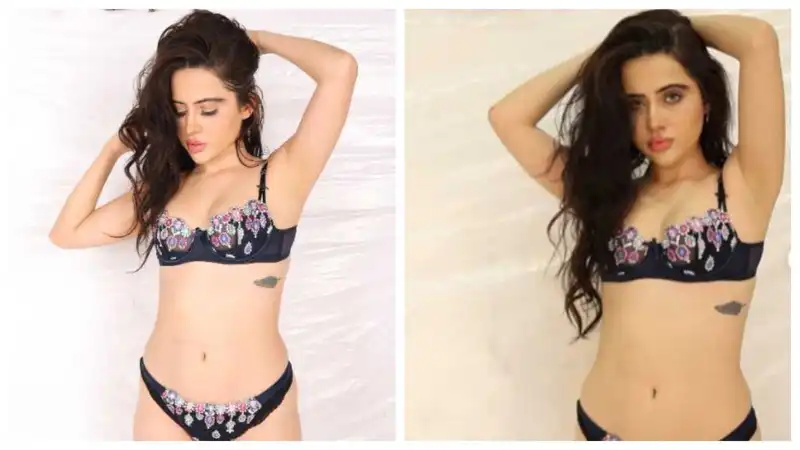 Uorfi Javed says 'don't talk to me' as she flaunts her curves in a black bikini, gets trolled