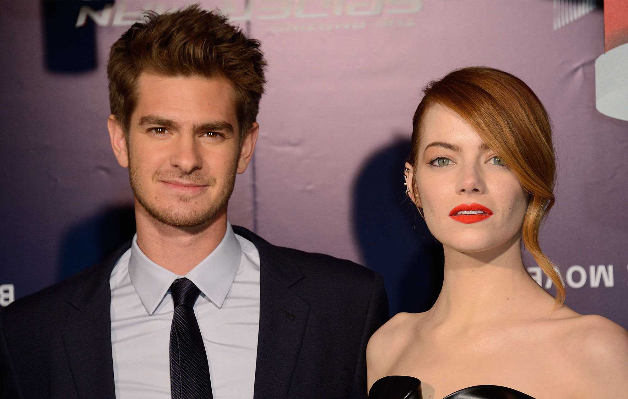 <p>Andrew Garfield and Emma Stone (Source: NME)</p>