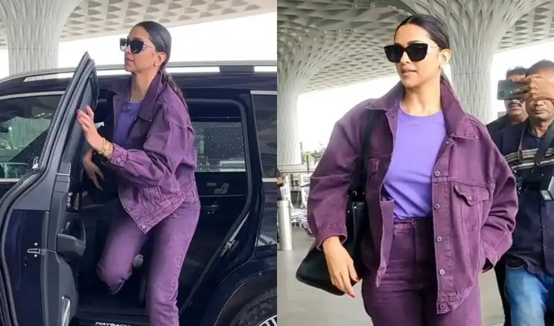 ‘Jaamun lag rhi ho ek dum’: Deepika Padukone stuns in purple at the airport, netizens have hilarious reactions