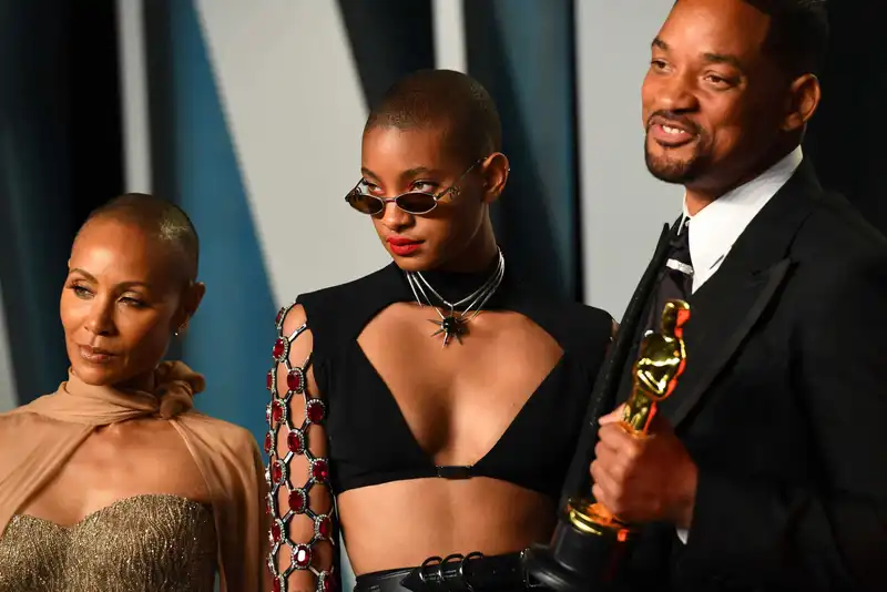 <p>Jade, Willow and Will Smith (Source: Variety)</p>