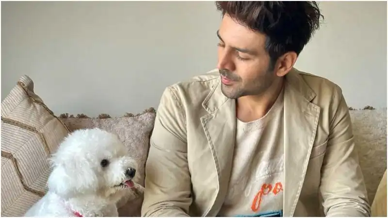 Kartik Aaryan misses his ‘paw-some’ friend Katori during Chandu Champion shoot