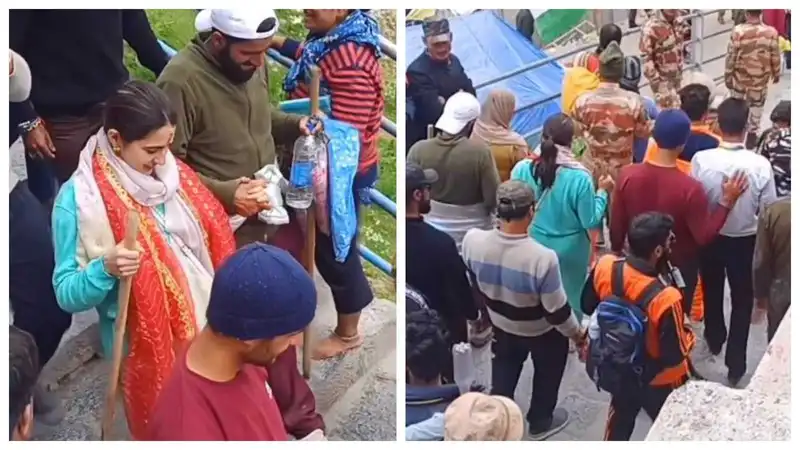 'Amrita ji ne ache sanskar diye': Sara Ali Khan embarks on Amarnath Yatra in J&K amid security, netizens laud