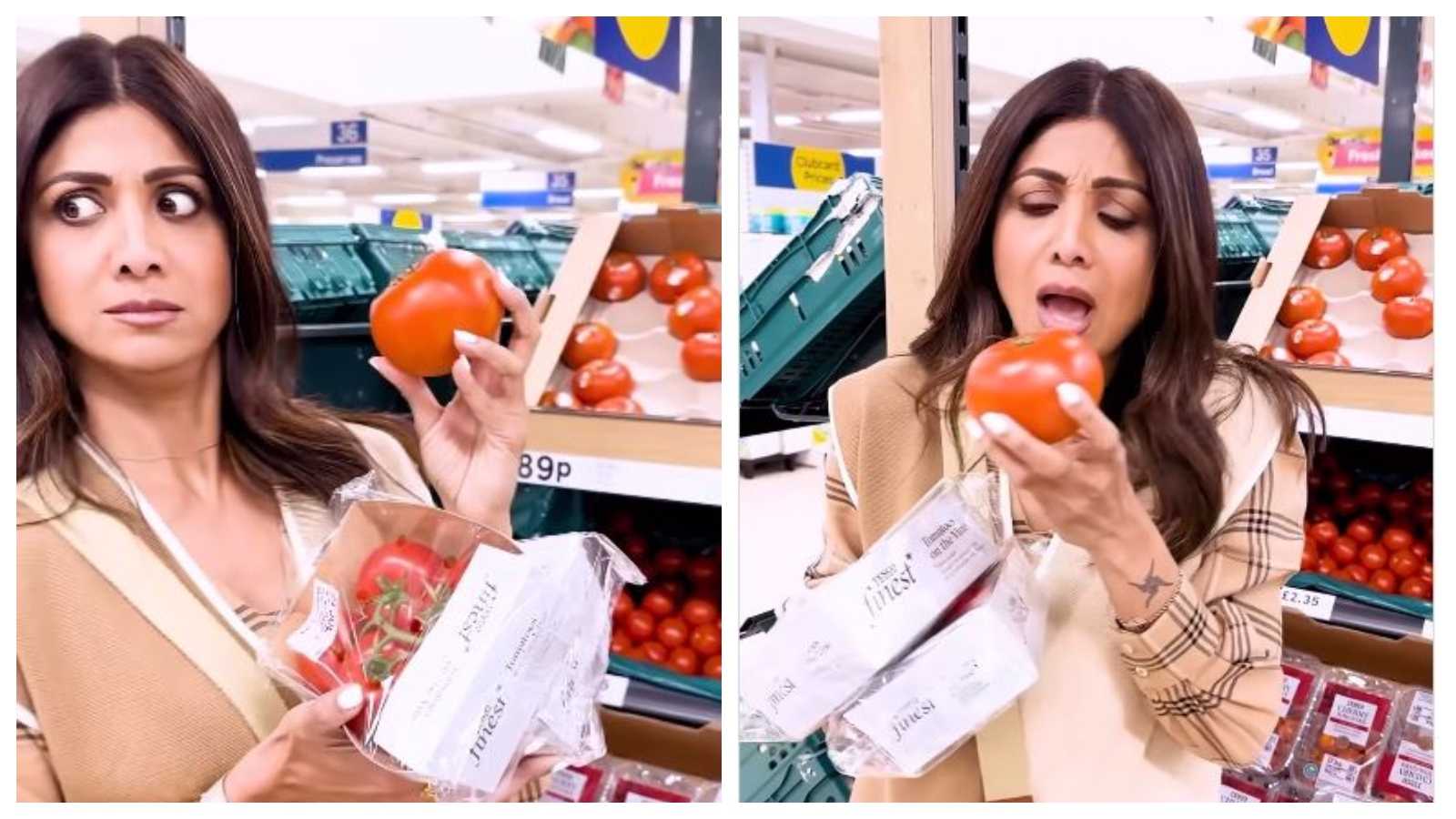 Rise in tomato prices is raising Shilpa Shetty's 'Dhadkan' in THIS hilarious reel, watch