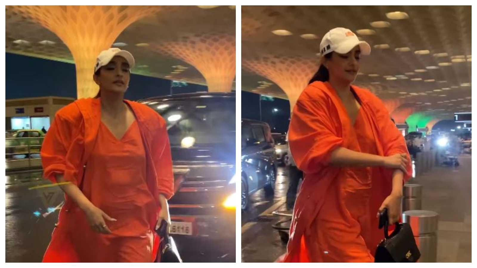 'Gaadi se nikalne mey bhi struggle': Sonam Kapoor gets stuck at airport due to heavy rain, netizens react