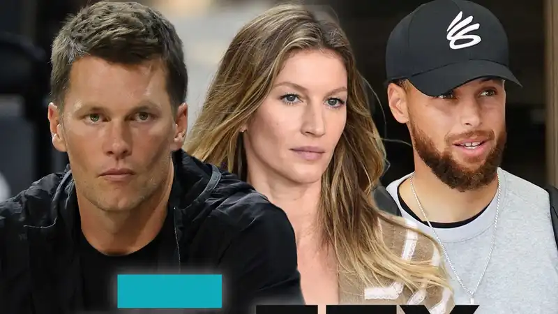 <p>Tom Brady, Gisele &amp; Steph Curry (Source: Boston Globe)</p>