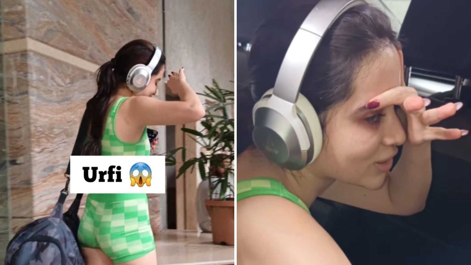 'Makeup nahi kiya hain' : Uorfi Javed covers her face to avoid the paparazzi, netizens begin a troll fest