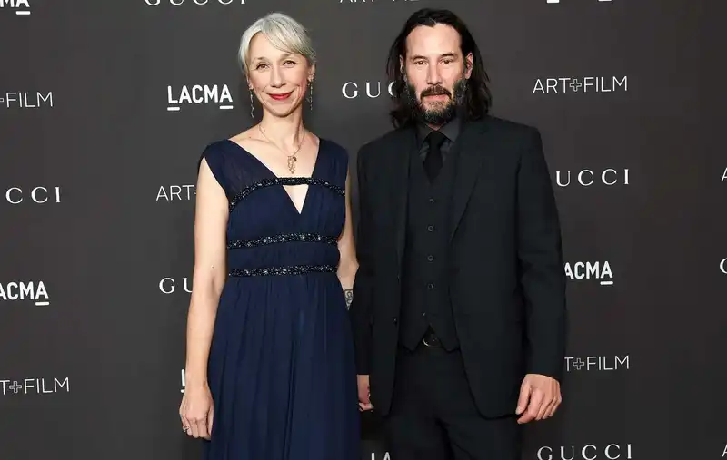 <p>Alexandra Grant and Keanu Reeves (Source: People)</p>