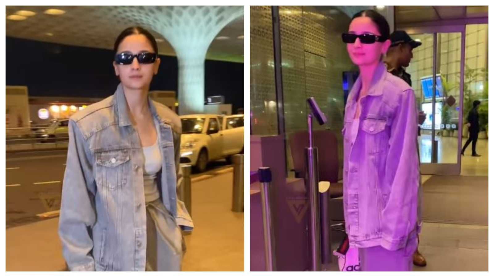 'Ranbir k wardrobe se churakar pehni': Alia Bhatt aces street style at airport but netizens aren't impressed