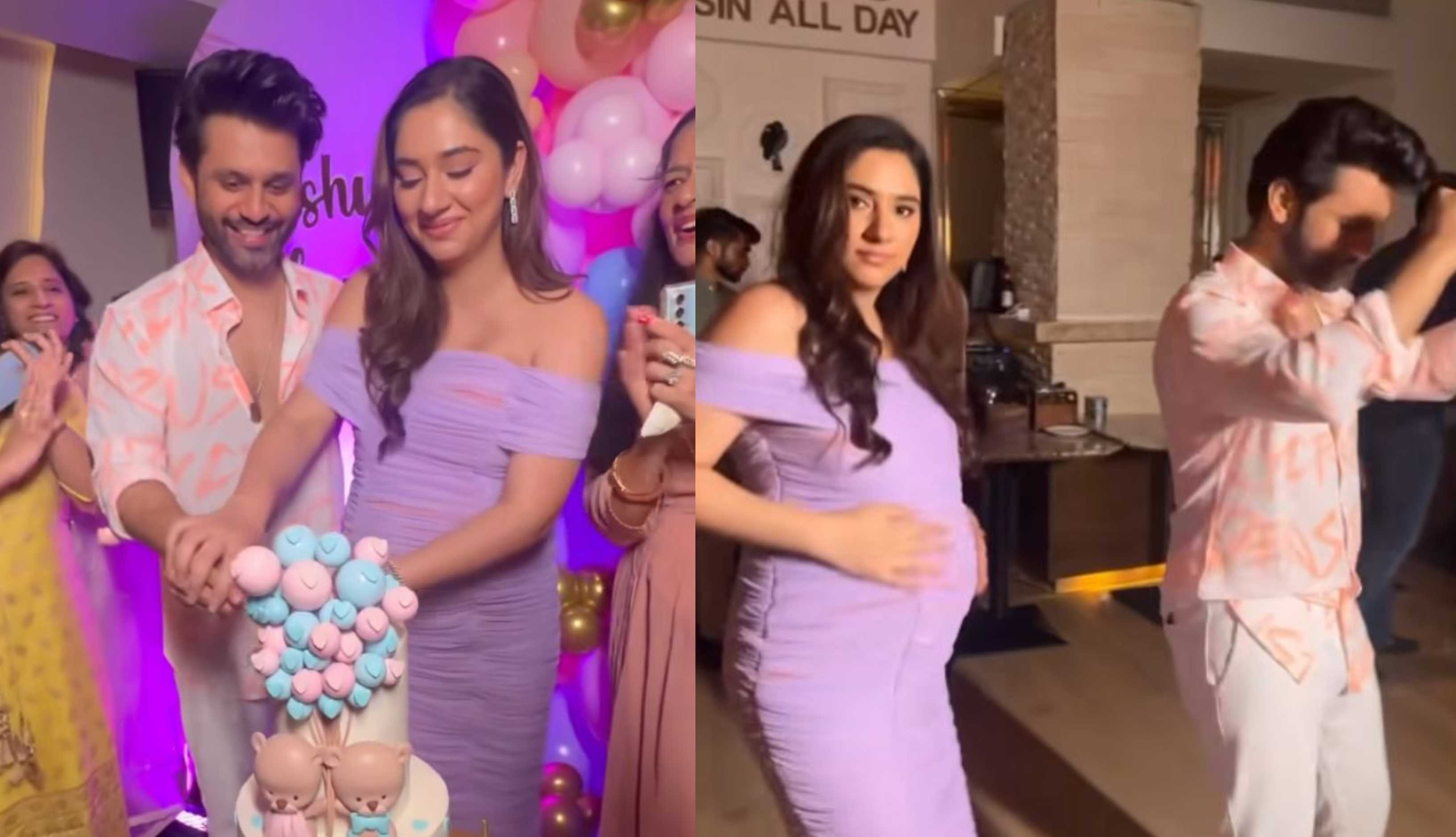 Disha Parmar and Rahul Vaidya dance the night away on their baby shower; fans gush over mommy-to-be’s pregnancy glow