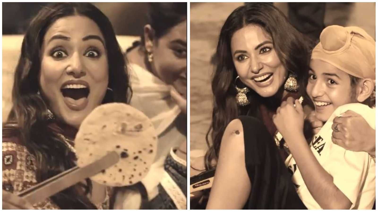 'Ek roti banakr itni khush': Hina Khan cooks a chapati on the sets of her debut Punjabi film, netizens react
