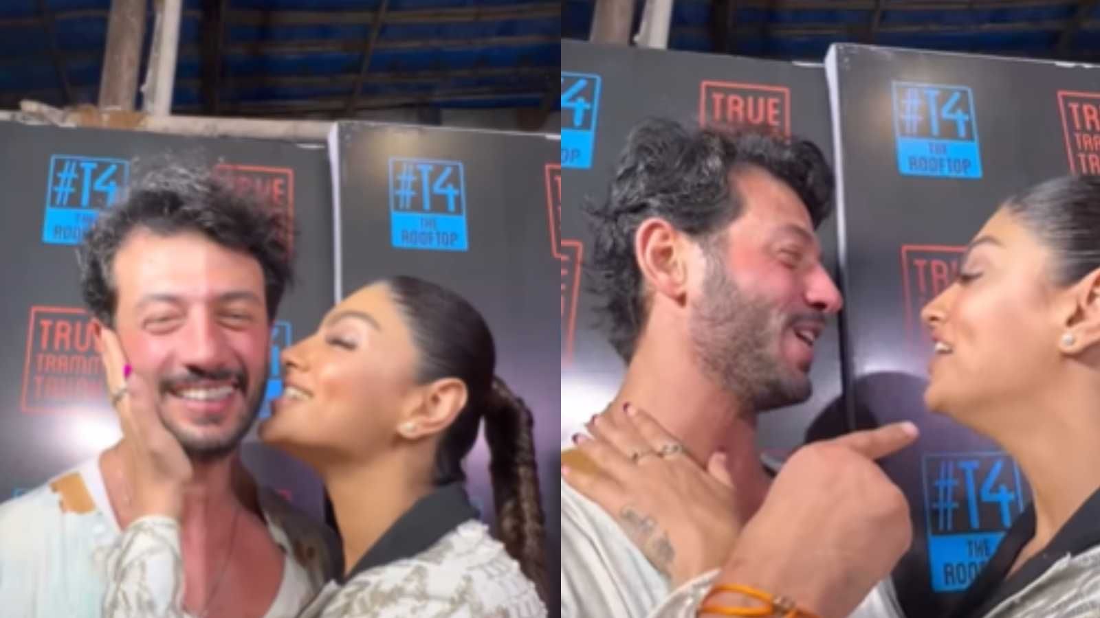 Jad Hadid and Akanksha Puri kiss