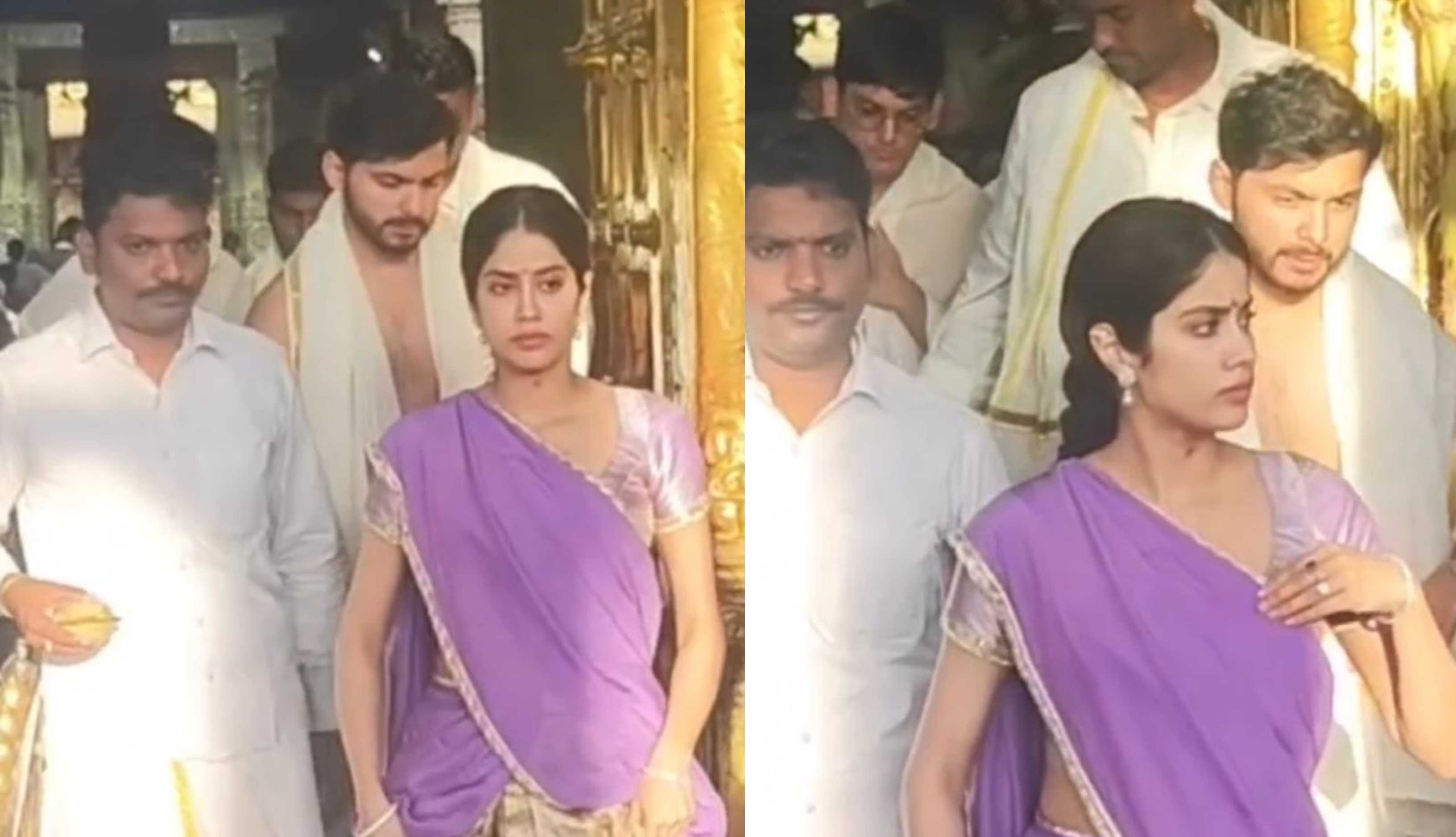 ‘Sridevi mam in sadma’: Janhvi Kapoor flaunts diamond ring during Tirupati visit with BF Shikhar Pahariya, fans react