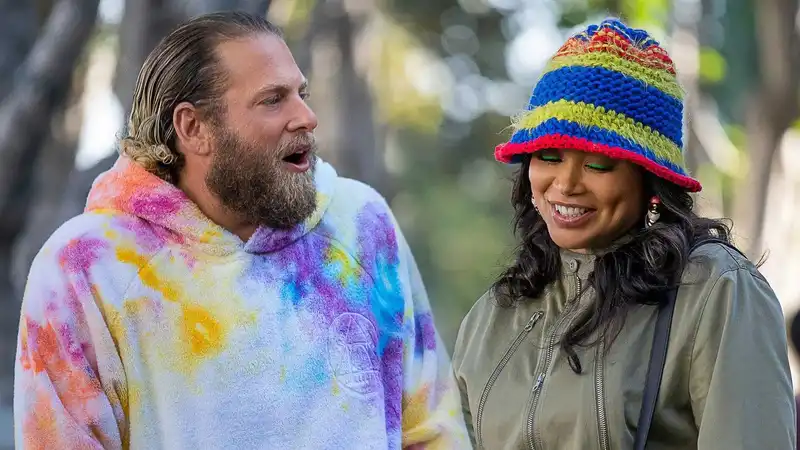 Jonah Hill and Lauren London in 'You People' (2023) (Source: The Guardian)