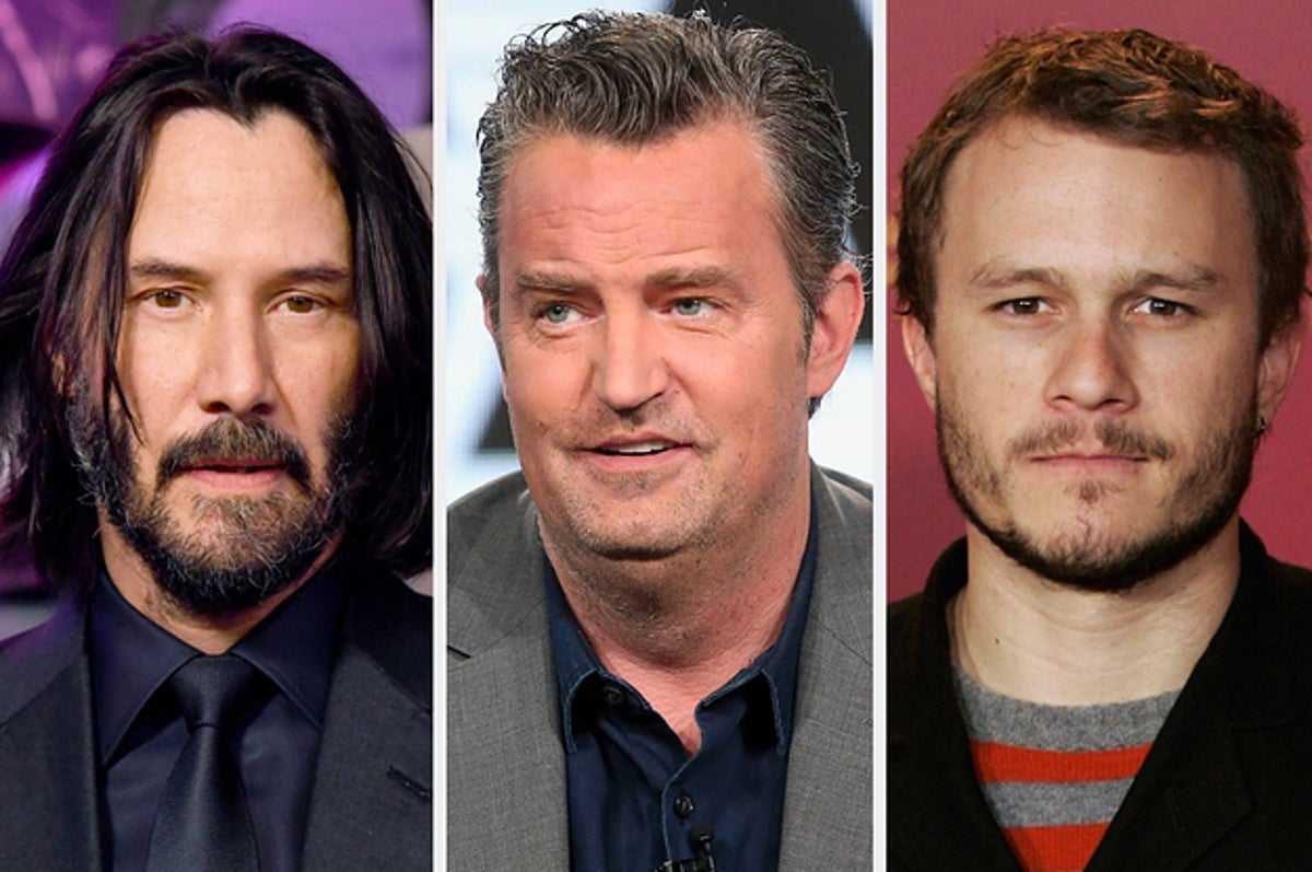 <p>Keanu Reeves, Matthew Perry, and Heath Ledger (Source: BuzzFeed News)</p>