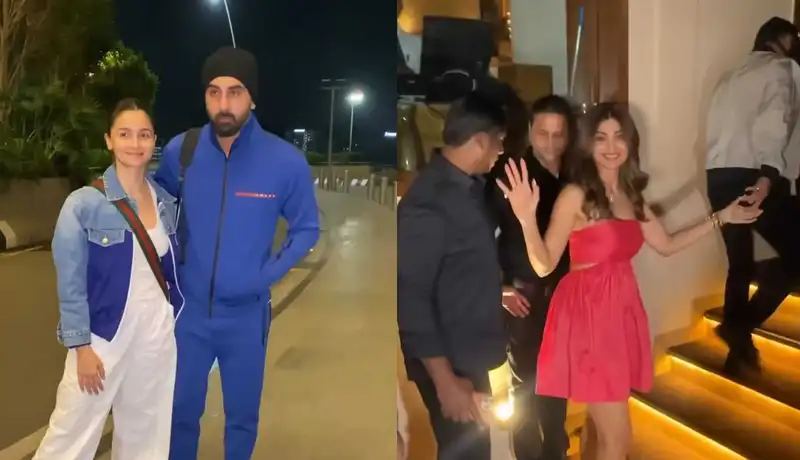 ‘Smile kaha chli gyi’: Ranbir and Alia pose for paps; Shilpa Shetty steps out for date night with mask man Raj Kundra