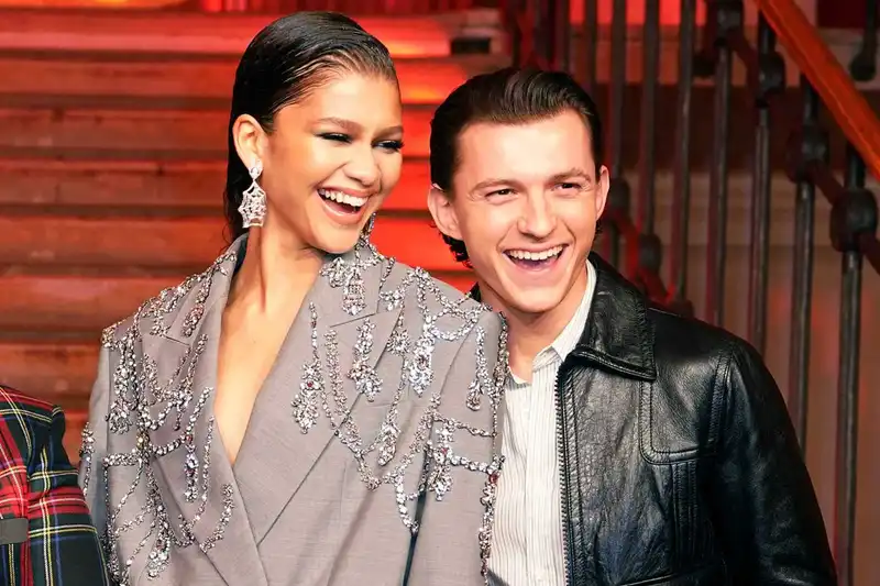 <p>Zendaya and Tom Holland (Source: People)</p>