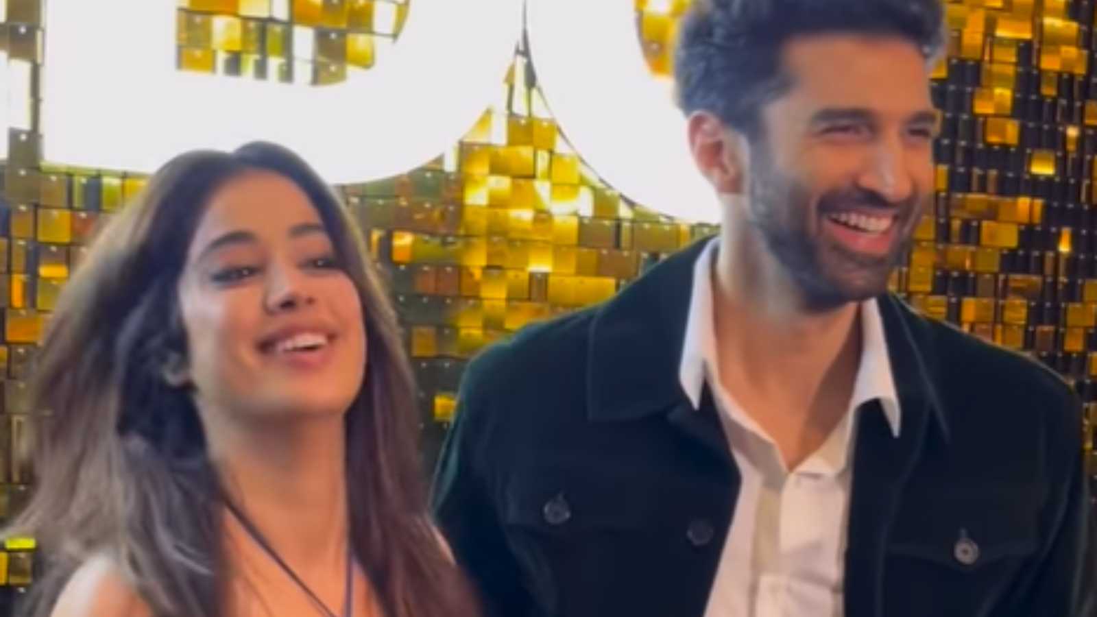 'Ananya Panday crying in the corner' : Fans are convinced Aditya Roy Kapur looks better with Janhvi Kapoor, watch