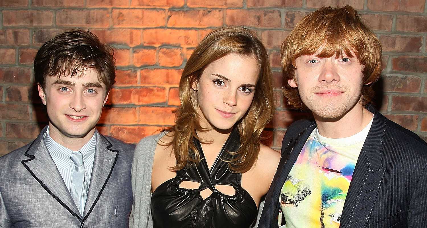 Daniel Radcliffe, Emma Watson, and Rupert Grint (Source: Just Jared Jr)