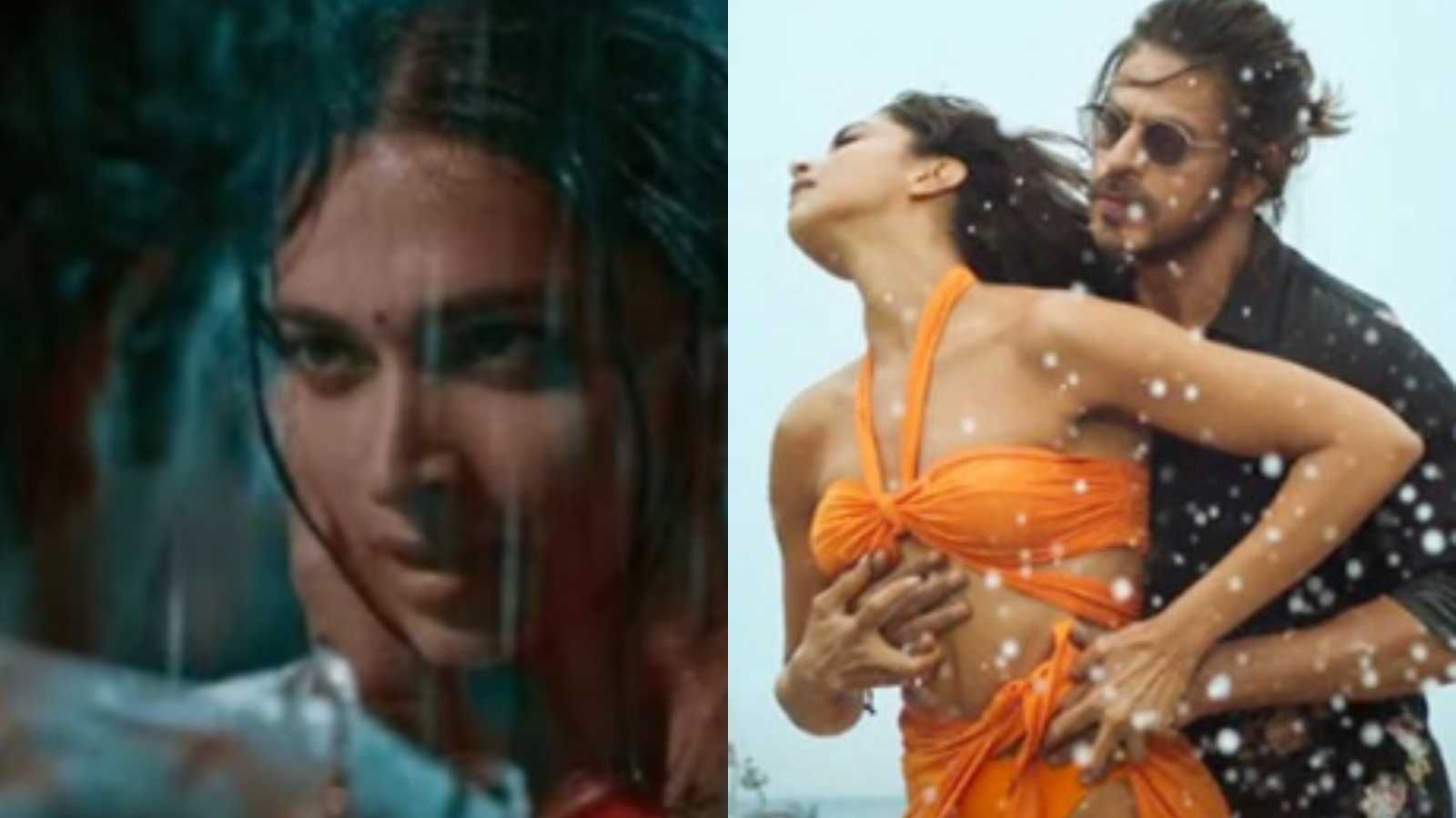Deepika Padukon Sex Women Bathing - Mausam bigad diyaaa': Shah Rukh Khan's chiseled abs & Deepika Padukone's  dance moves in Besharam Rang get mixed response