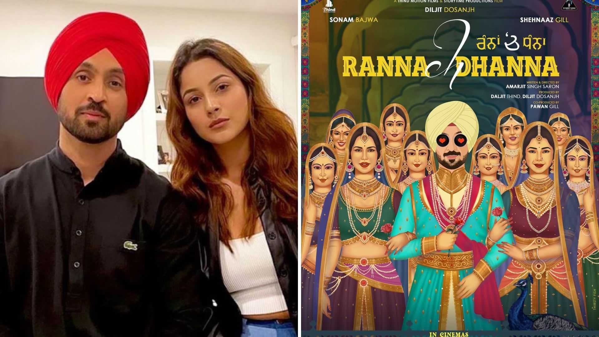 Shehnaaz Gill announces her second film with Diljit Dosanjh titled Ranna Ch Dhanna, fans manifest another hit