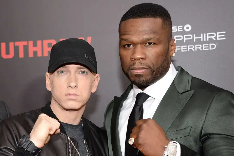 Eminem and 50 Cent (Source: People)