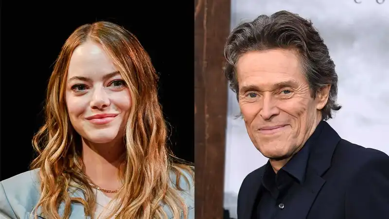 Emma Stone and Willem Dafoe (Source: The Hollywood Reporter)