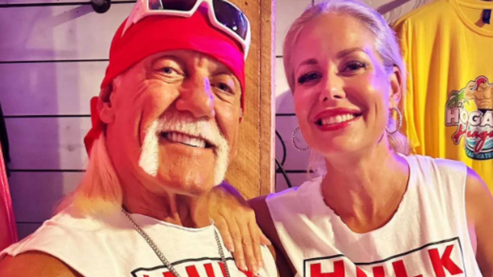 Hulk Hogan with wife Sky Daily