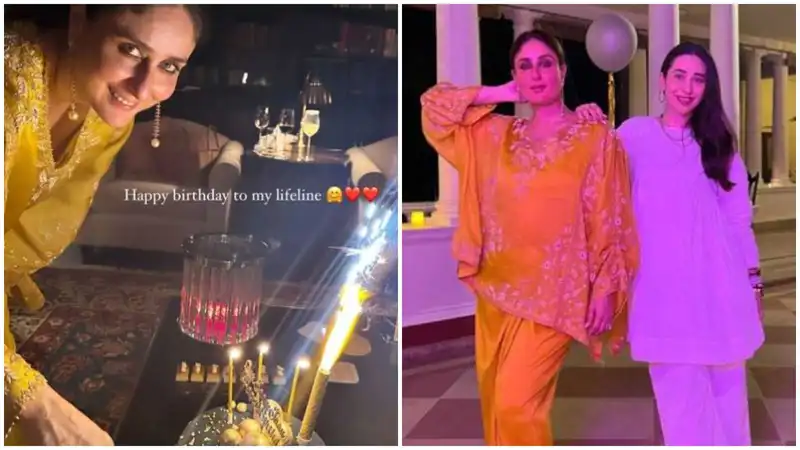 Kareena Kapoor Khan cuts special Jaane Jaan cake at Pataudi Palace, Karisma Kapoor drops inside pics