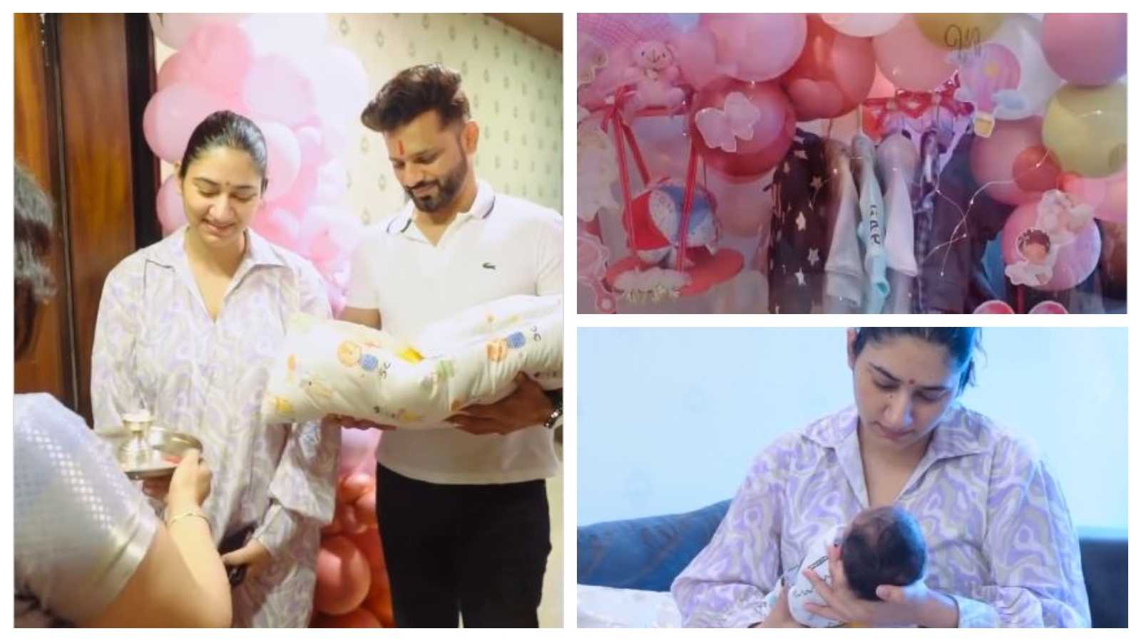 'Couldn’t have asked for a better birthday': Rahul Vaidya welcomes wife Disha Parmar & his newborn daughter home; shares video