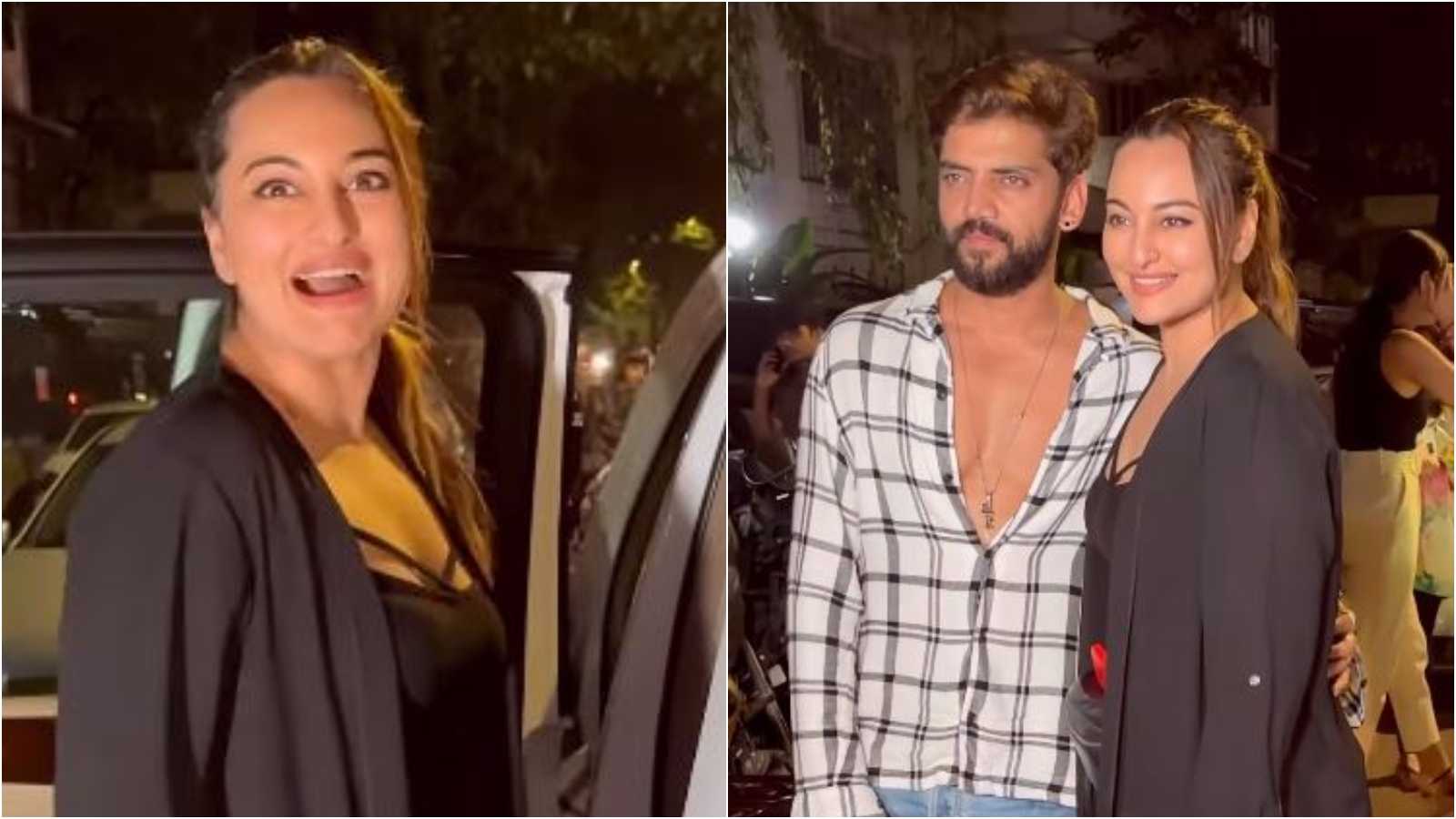 ‘Ladka to bhao nahi deta’: Sonakshi gets chatty with paps during a night out with rumoured BF Zaheer, netizens react
