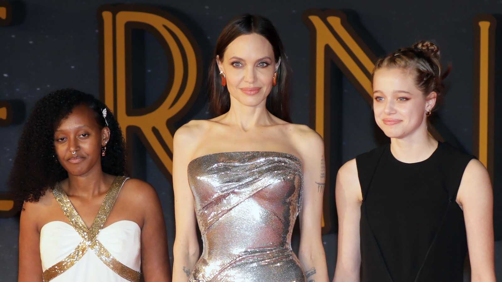 Zahara Jolie-Pitt, Angelina Jolie, and Shiloh Jolie-Pitt (Source: The List)