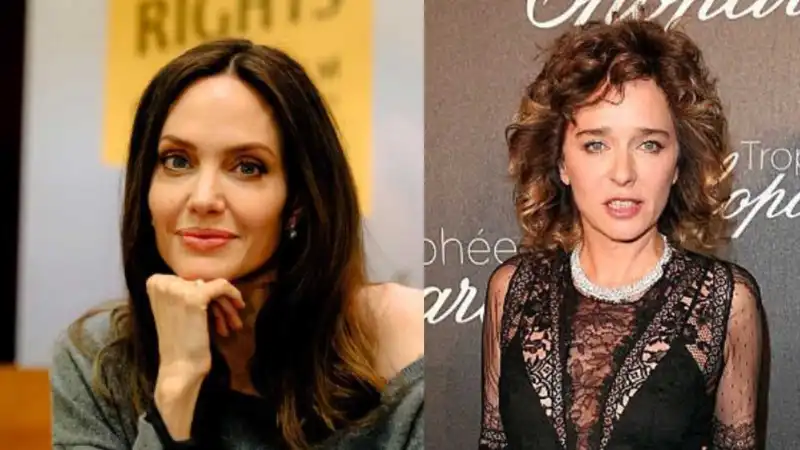 Angelina Jolie and Valeria Golino