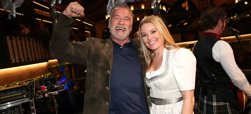 Arnold schwarzenegger and Heather Milligan (Source: The US Sun)