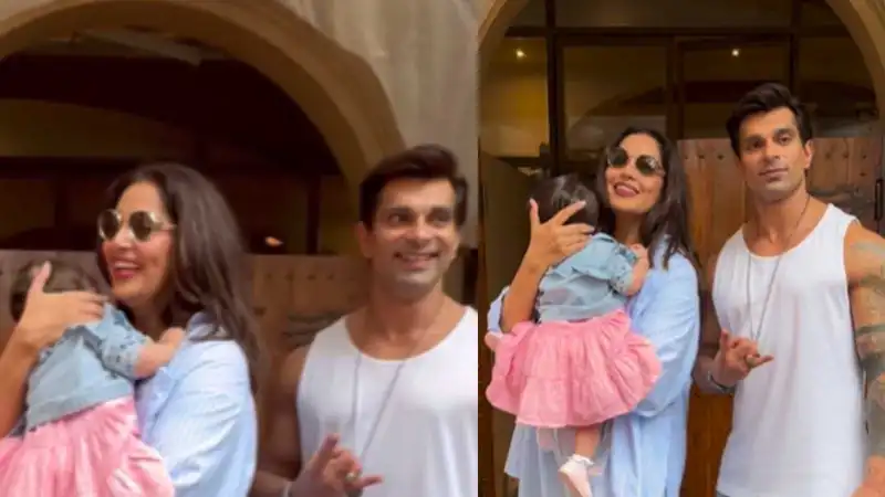 Bipasha Basu and Karan Singh Grover with Devi