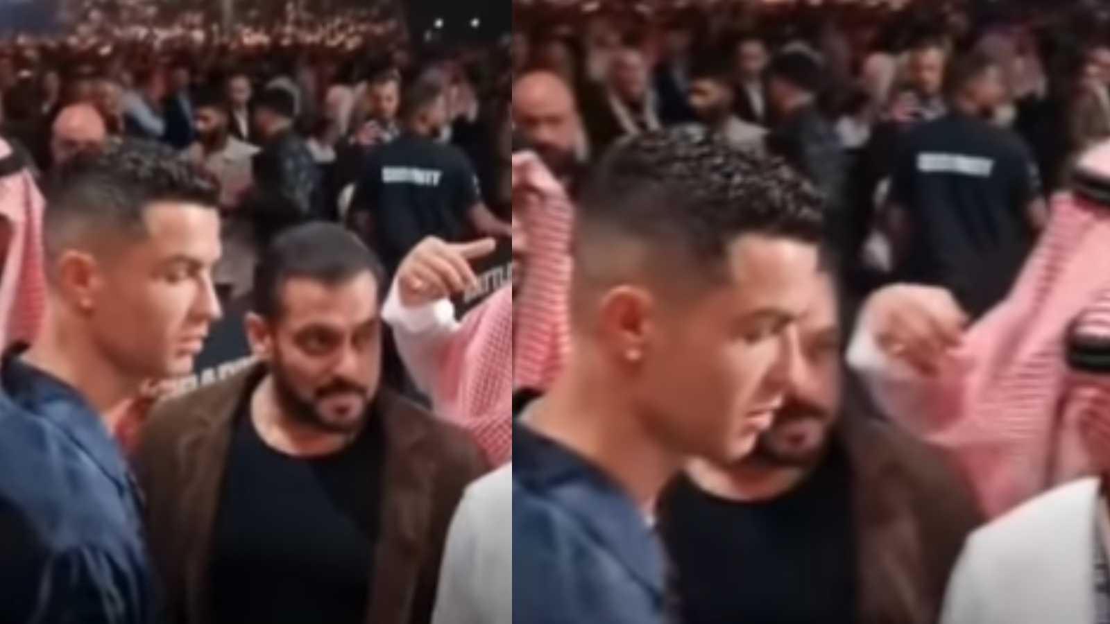 Cristiano Ronaldo ignoring Salman Khan
