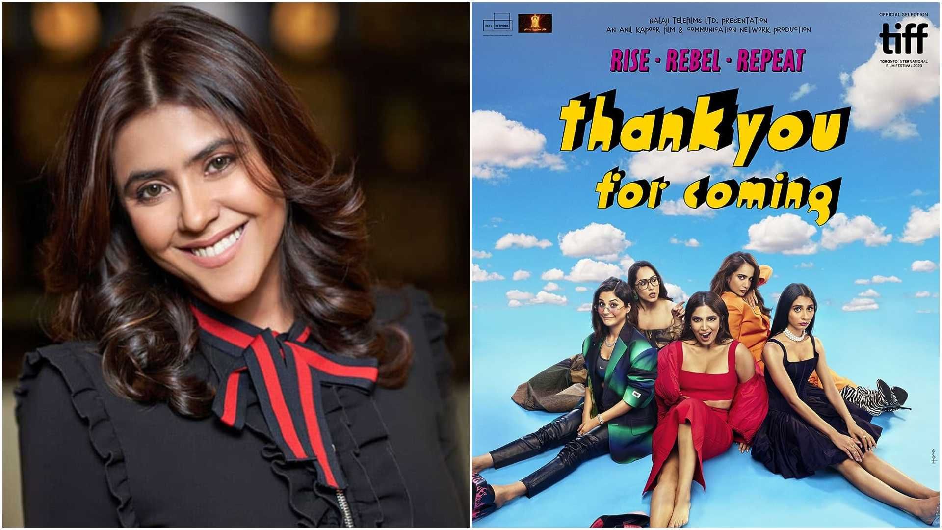 Ektaa R Kapoor slams Thank You For Coming haters who insisted her not to  make pornographic films