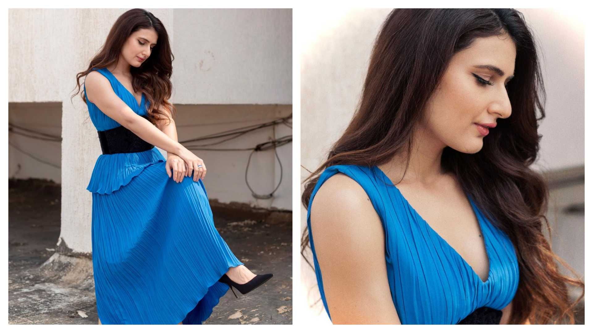 Dhak Dhak actress Fatima Sana Shaikh steals the show in royal blue ...