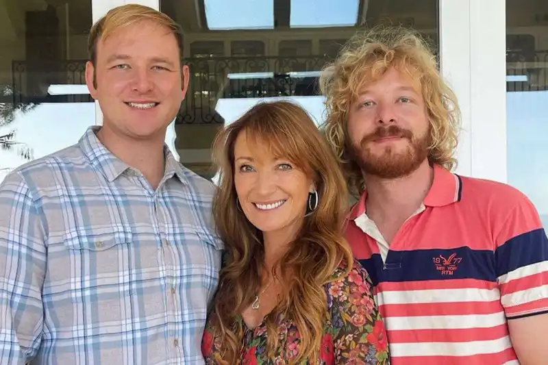 Jane Seymour with her sons (Source: People)