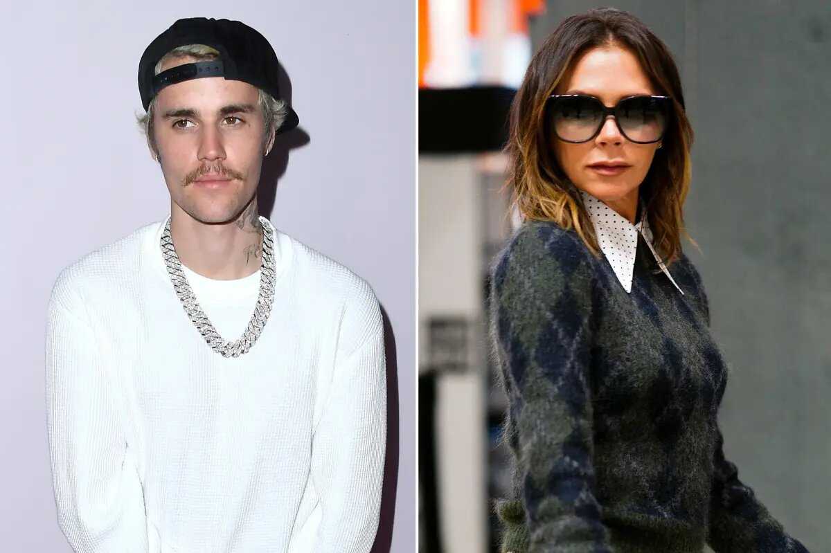Justin Bieber and Victoria Beckham (Source: Page Six)