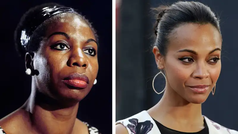 Nina Simone and Zoe Saldana (Source: Pitchfork)