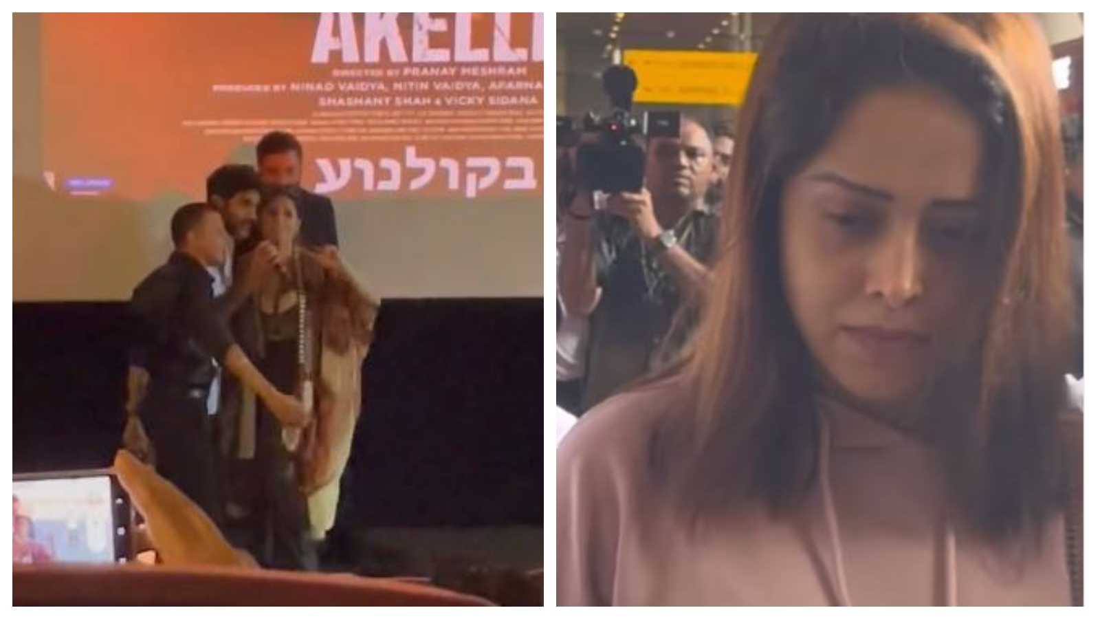 Israel-Palestine war: Nushrratt Bharuccha sings with Akelli co-star Tsahi Halevi in Israel before Hamas attack; Watch