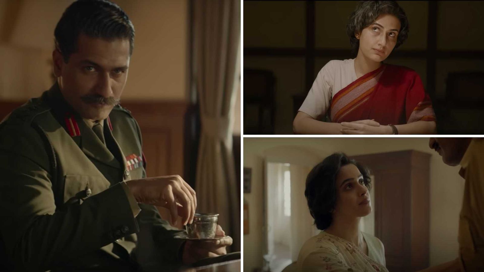 Sam Bahadur teaser: Vicky Kaushal is fiery as Sam Manekshaw, Fatima Sana Shaikh is unrecognizable as Indira Gandhi