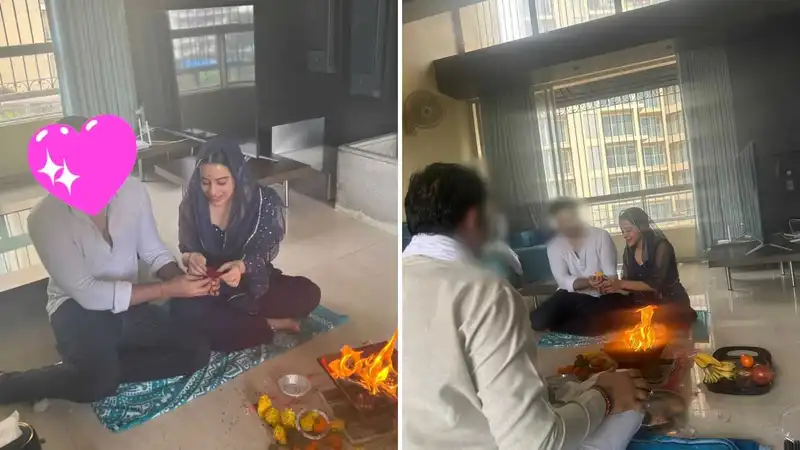 Uorfi Javed gets engaged to a mystery man? Photos from actress' Roka ceremony go viral