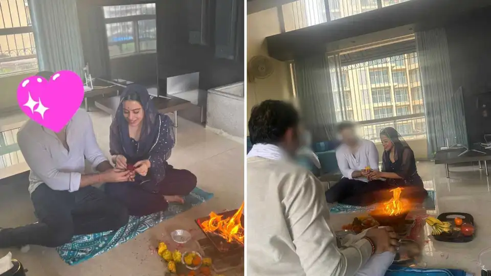 Uorfi Javed gets engaged to a mystery man? Photos from actress' Roka ceremony go viral