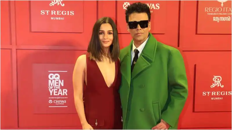 Alia Bhatt and Karan Johar